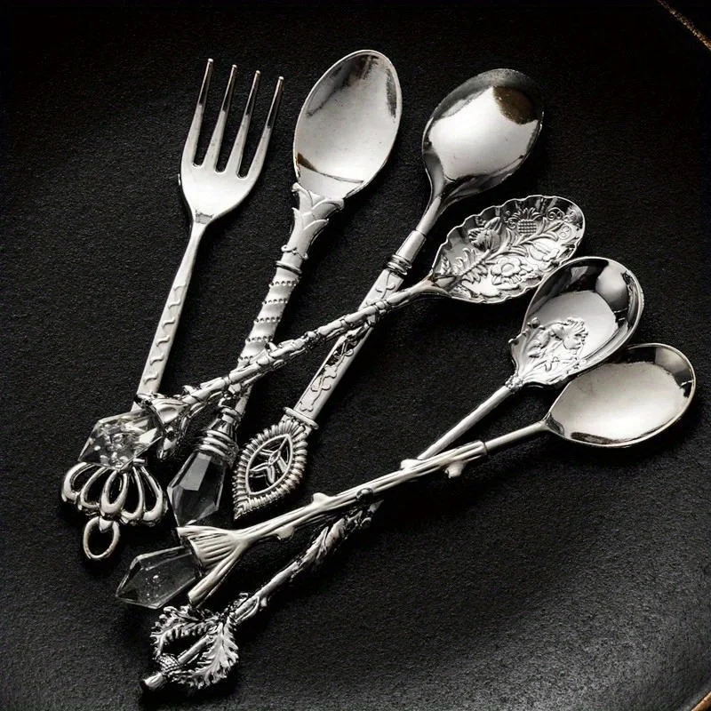 6 stks Vintage Lepels Vork Kon - Kitchen Gadgets Gold recensie en prijs