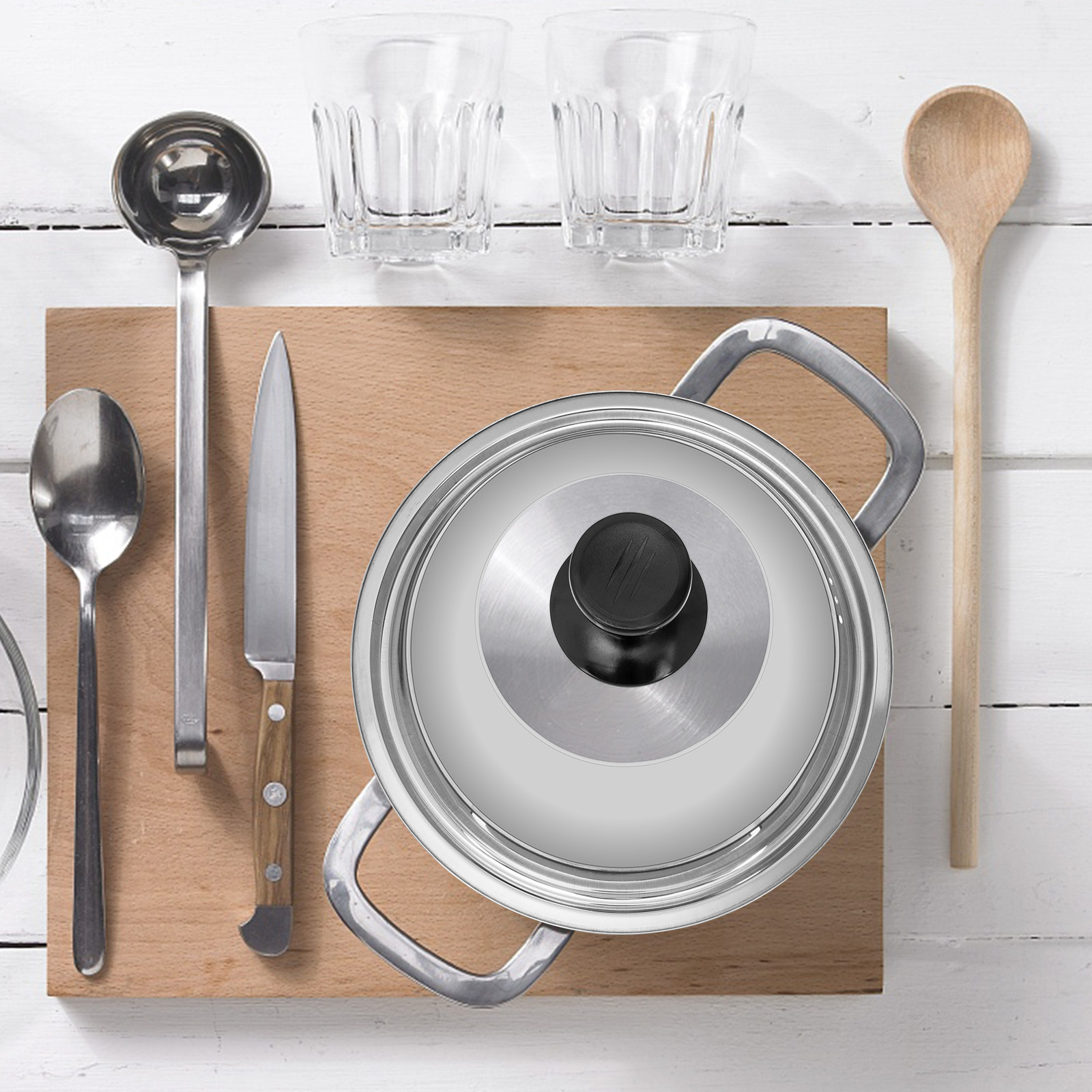 Verdikte deksel voor pannen, t - Kitchen Helper Gadgets recensie en prijs